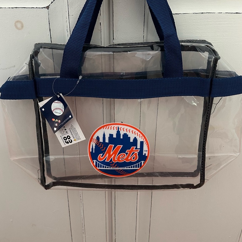 Clear Tote Bag with Mets Logo